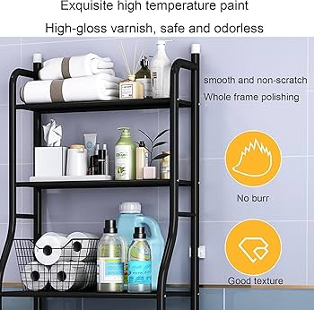 Amazon｜トイレ収納ラック3段トイレ収納ラック、トイレペーパー